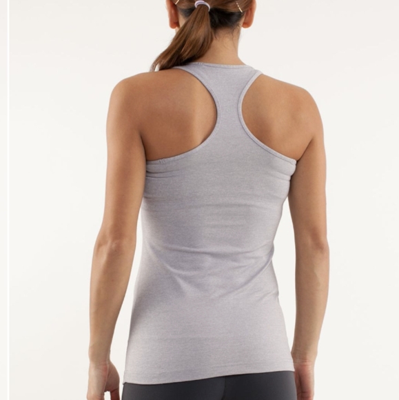 Lululemon Cool Racerback Heathered Lavender Grey SE - Picture 2 of 10